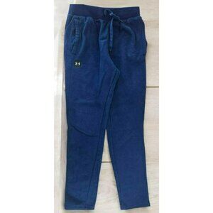 Under Armour Mens Navy Fleece Joggers Sweatpants Medium